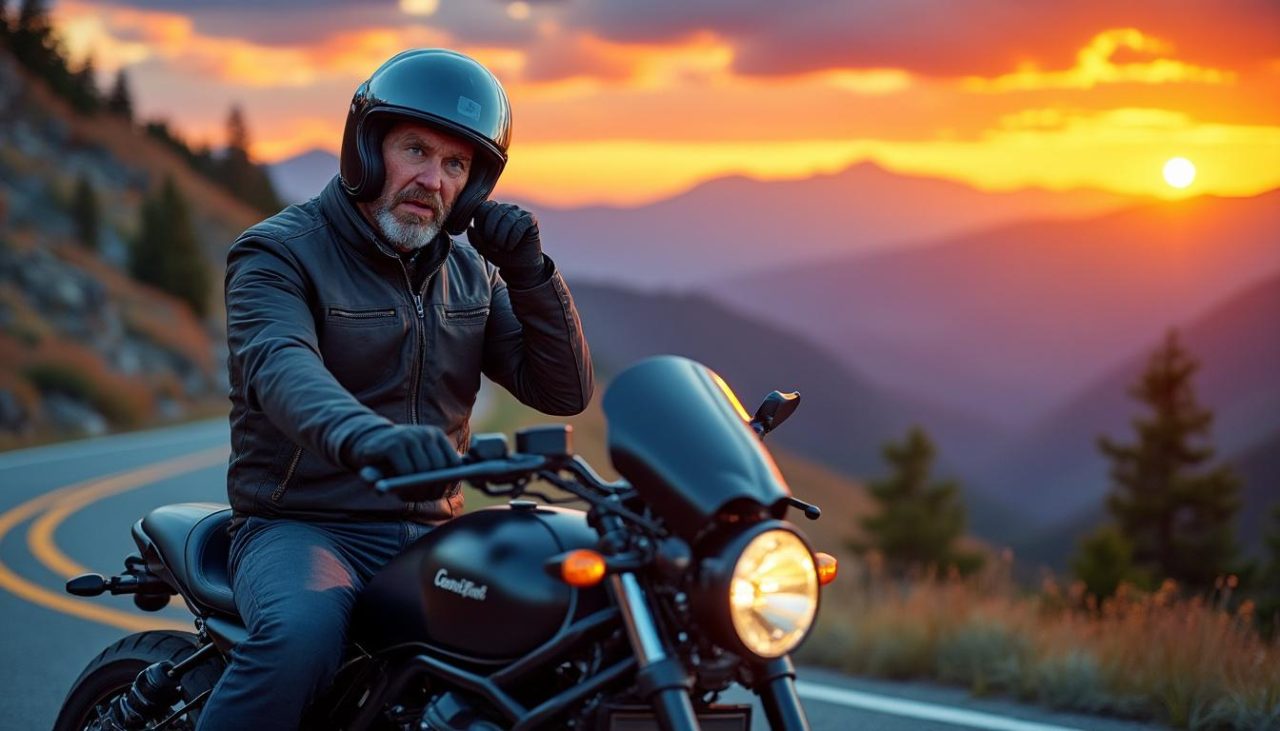 Pourquoi un motard tape-t-il sur son casque ?