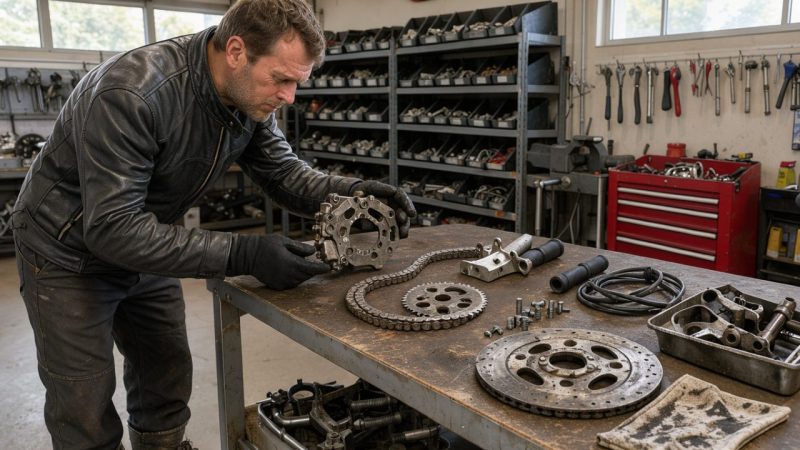 Acheter une pièce moto d’occasion : les 8 vérifications utiles